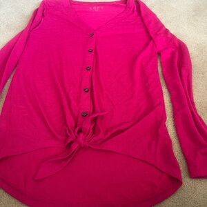 LOFT Long Sleeve Top w/ Knot
